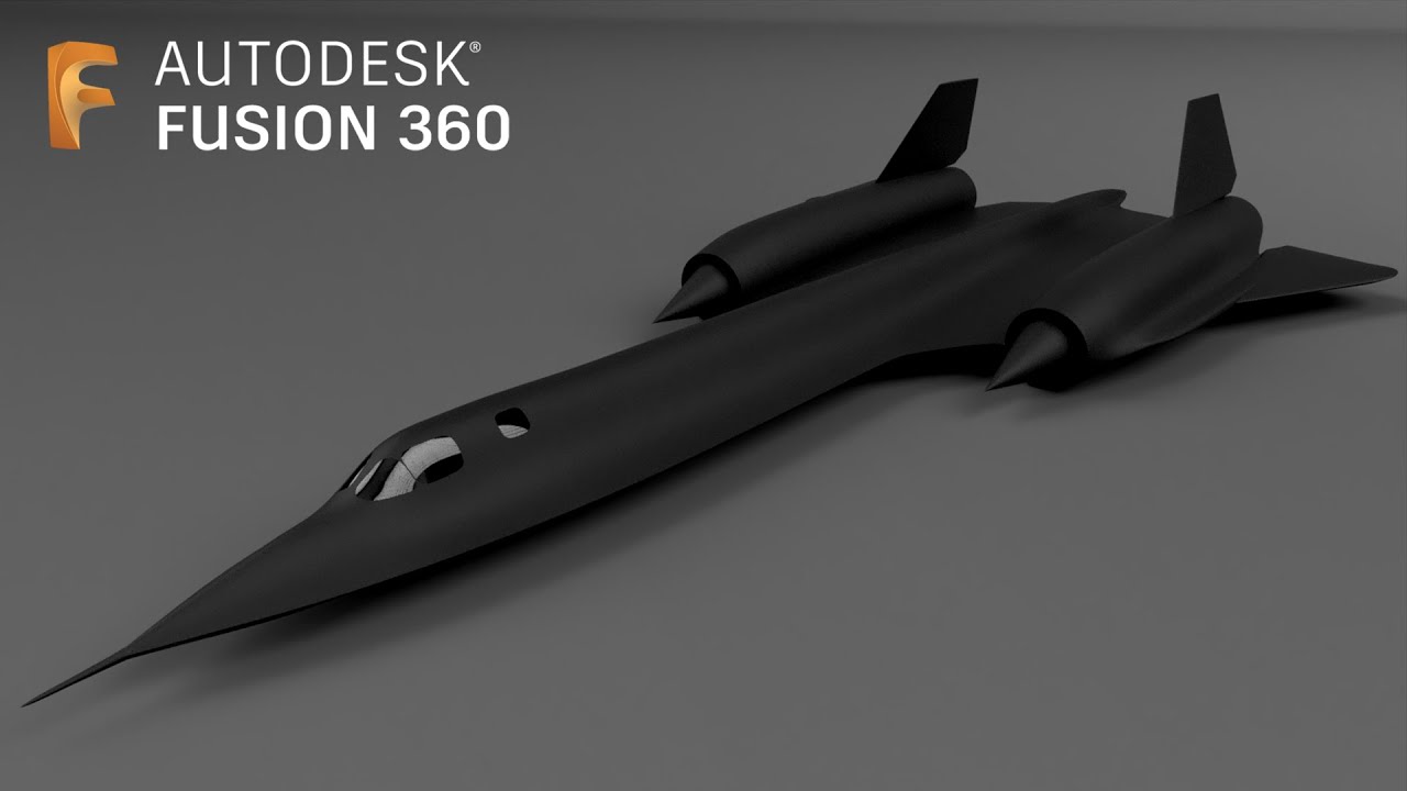 Fusion 360- SR-71 Blackbird Timelapse