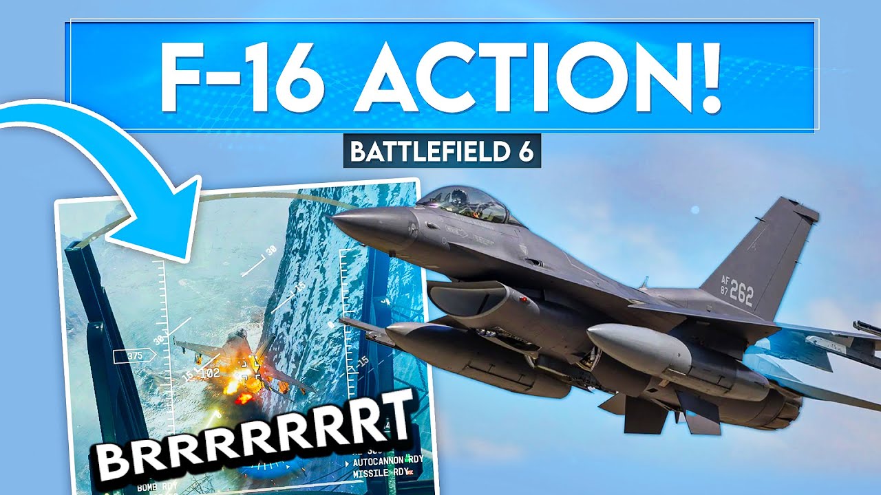 F-16 Fighting Falcon — это НЕ ШУТКА в Battlefield 6...