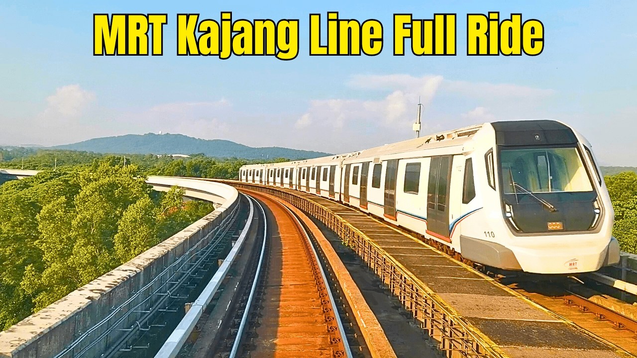 MRT Kajang Line Full Ride Cab View - Kwasa Damansara to Kajang