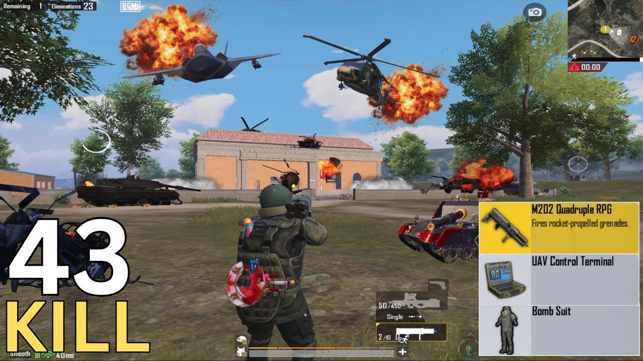 OMG 🤯 Heavy M202 Action in Payload Mode 🔥 Destroy Tank, Robot, Helicopter 💥 || PUBG MOBILE ||