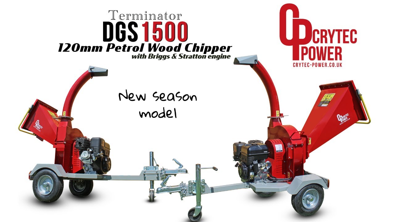 Crytec Terminator DGS1500 120mm Petrol Wood chipper
