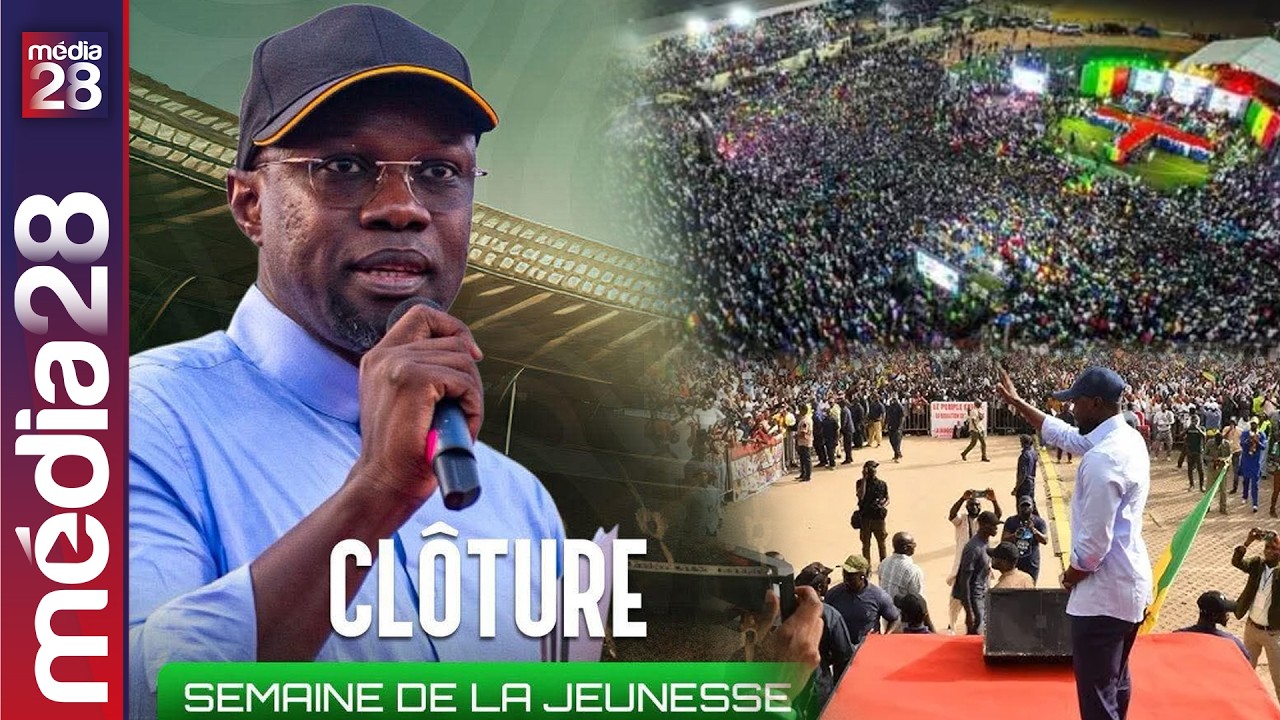 DIRECT : Ousmane Sonko &agrave; MBOUR -  Cl&ocirc;ture la Semaine nationale de la Jeunesse