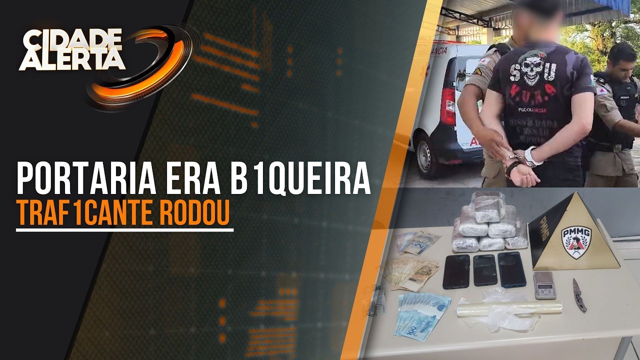 ESTÁ PRESO: HOMEM USAVA PORTARIA DE EMPRESA PARA VENDER DROGAS EM OURO FINO