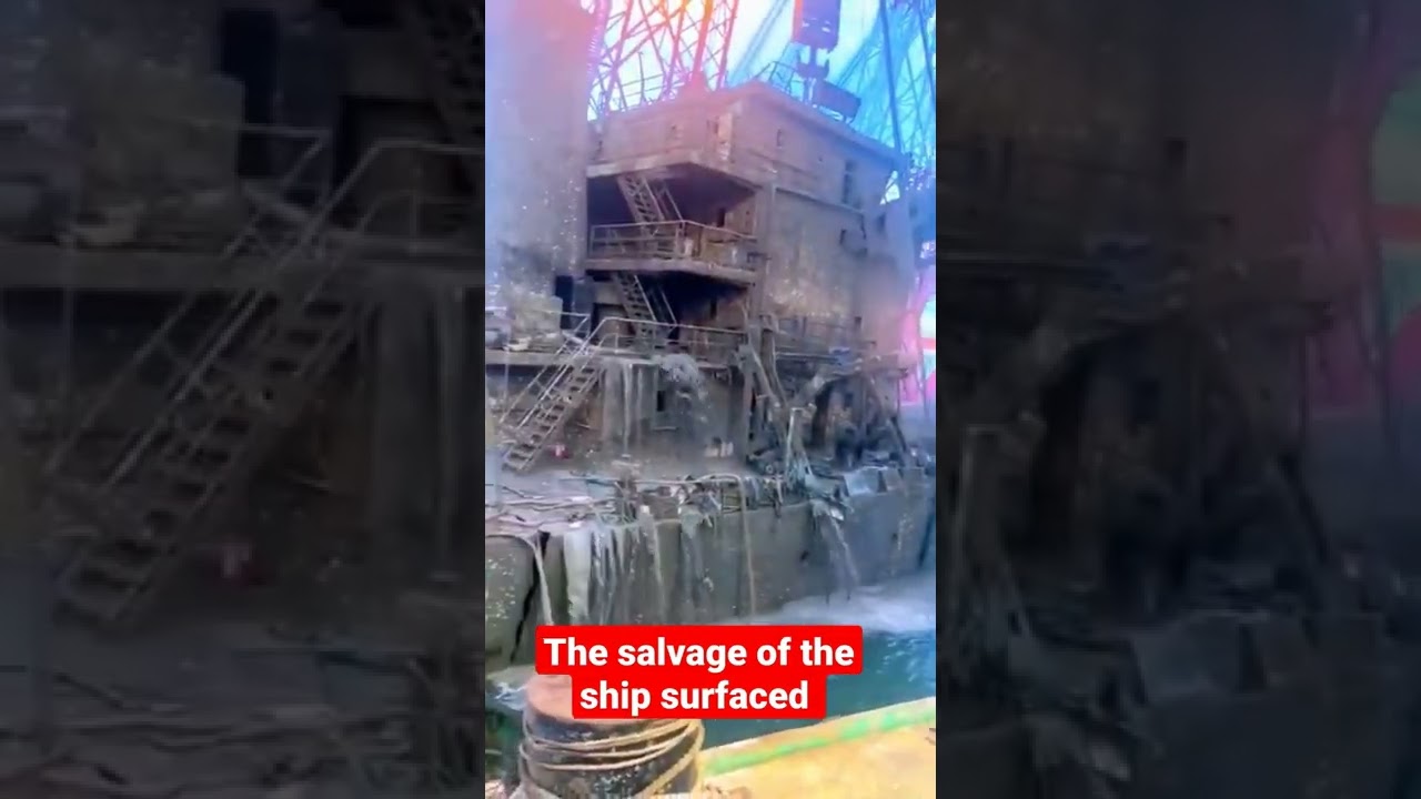 The salvage of the ship surfaced #shorts