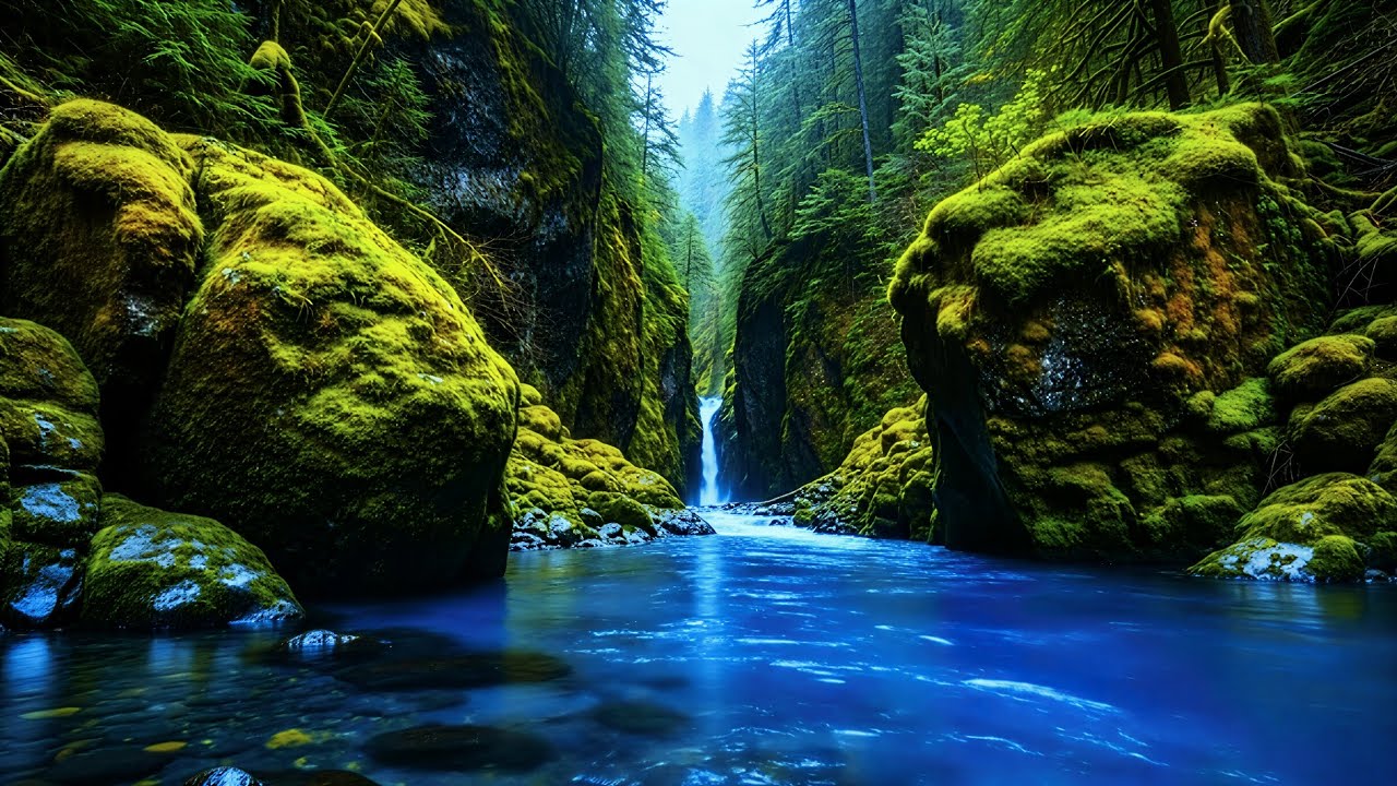 Peaceful Emerald Forest River Sounds for Deep Sleep, Stress Relief, and Total Relaxation 🌿💧😴