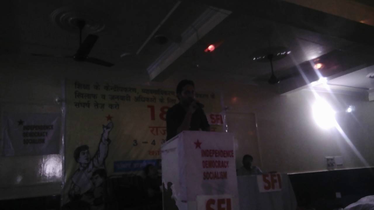 Sfi state president speech releave time