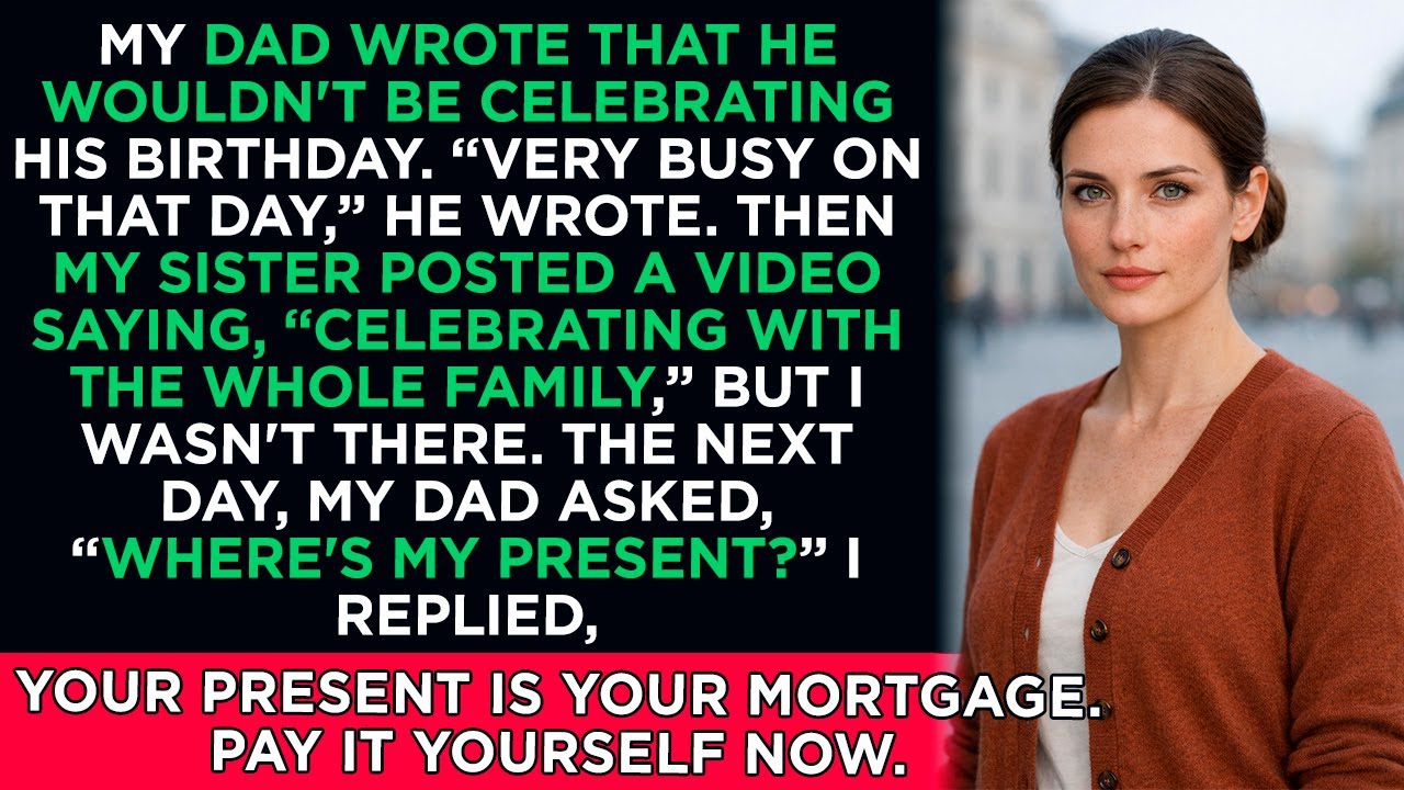 My dad wrote that he wouldn't be celebrating his birthday. “Very busy on that day,” he wrote...