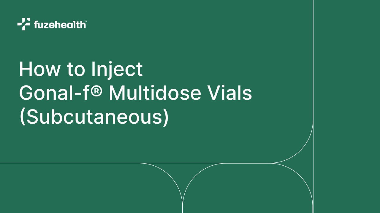 How to Inject Gonal-f&reg; Multidose Vials (Subcutaneous) from Fuze Health&trade;