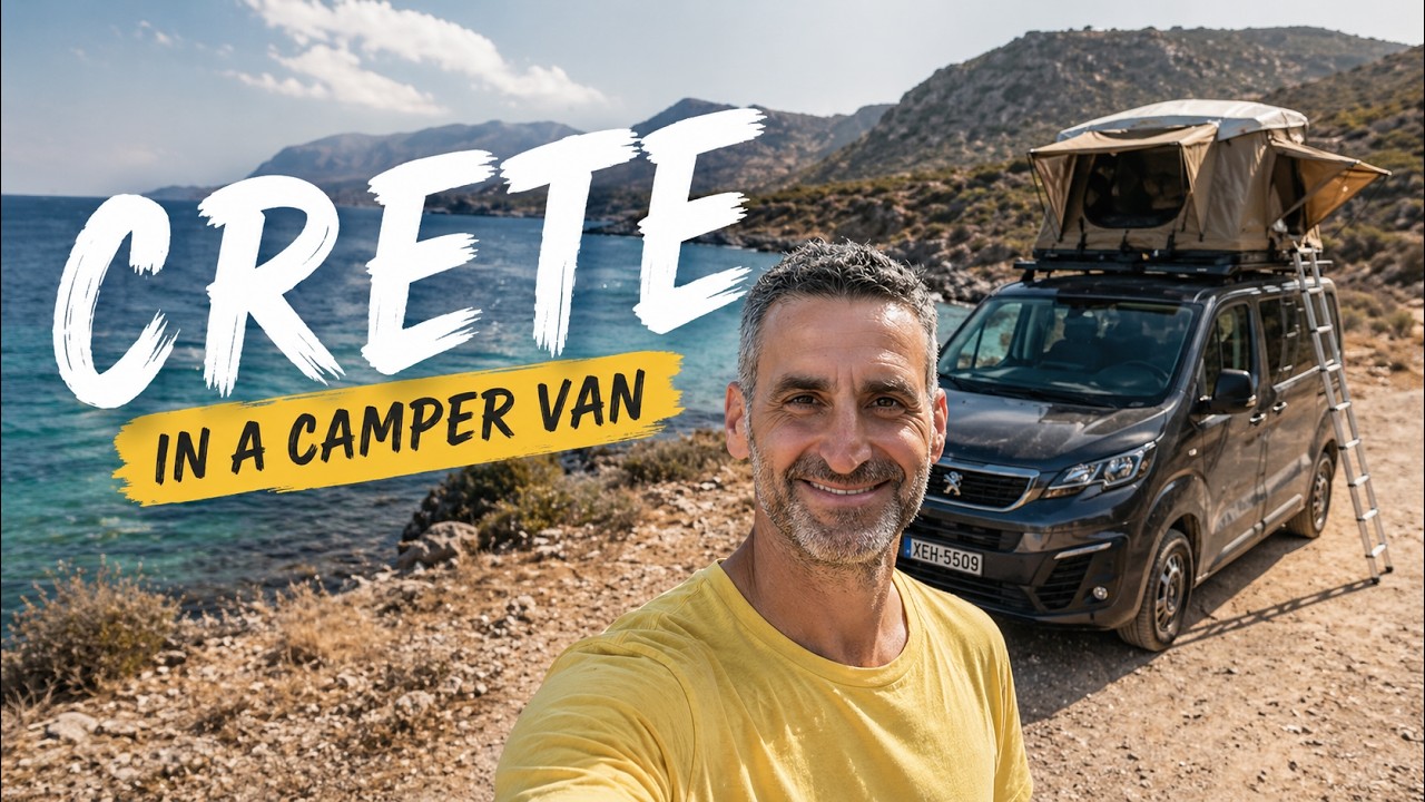 Crete in a camper van | Lasithi, Spinalonga, Ha, Milonas, Treis Ekklisies, Abas | EN & GR Subtitles
