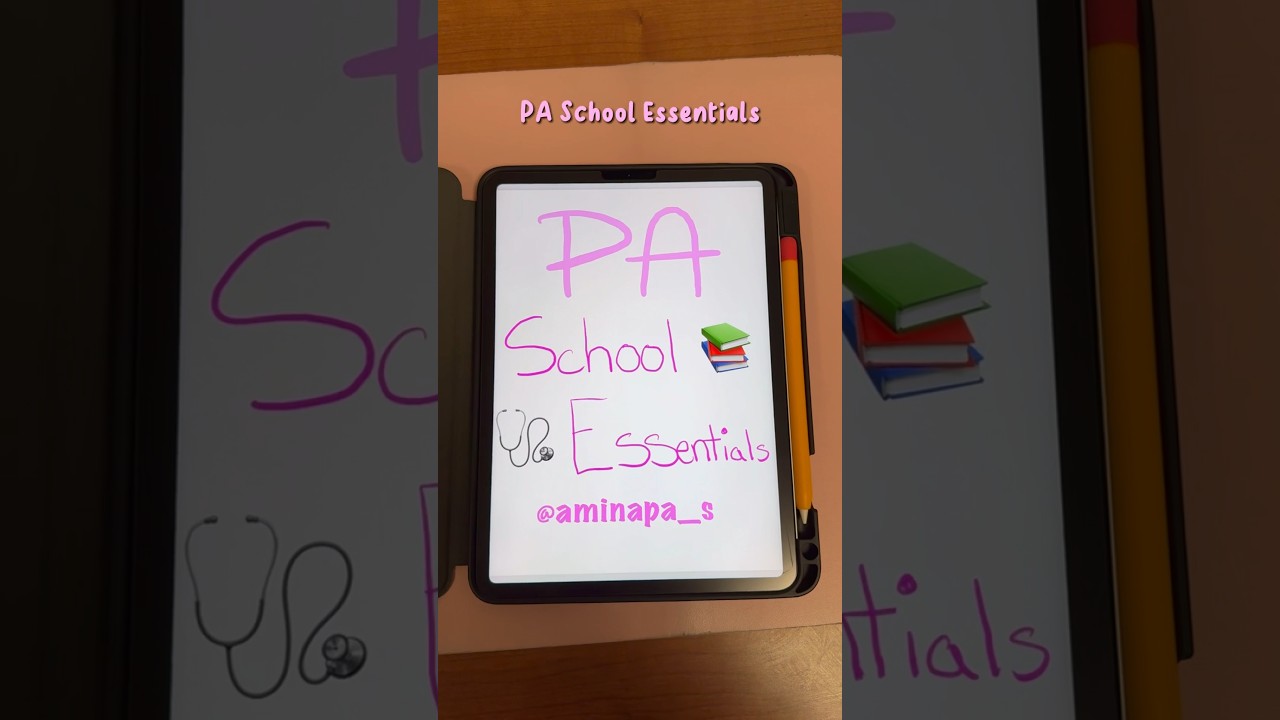#paschool essentials you must have as a #pastudent 🩺