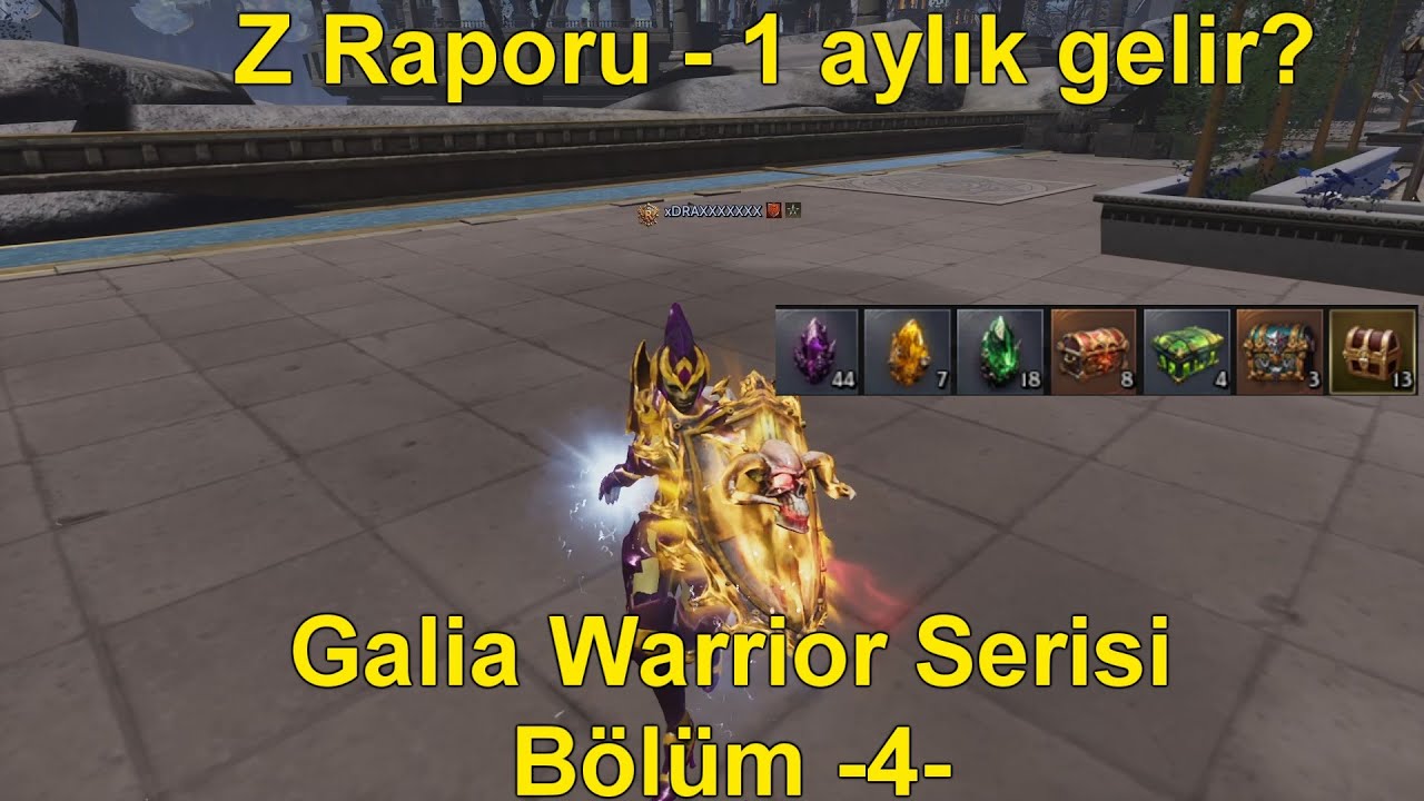 Galia Warrior Serisi Bölüm -4- | 1 Ayda Kaç Gb Kastık? 1 Aylık Z Raporu | Warrior PK |  #RiseOnline