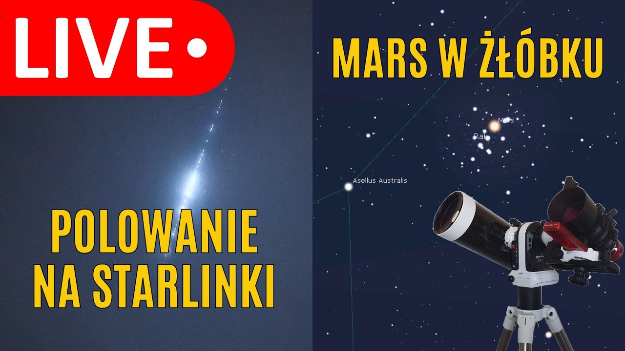 Polujemy na Starlinki. Mars w Żł&oacute;bku, czyli w gromadzie Messier 44