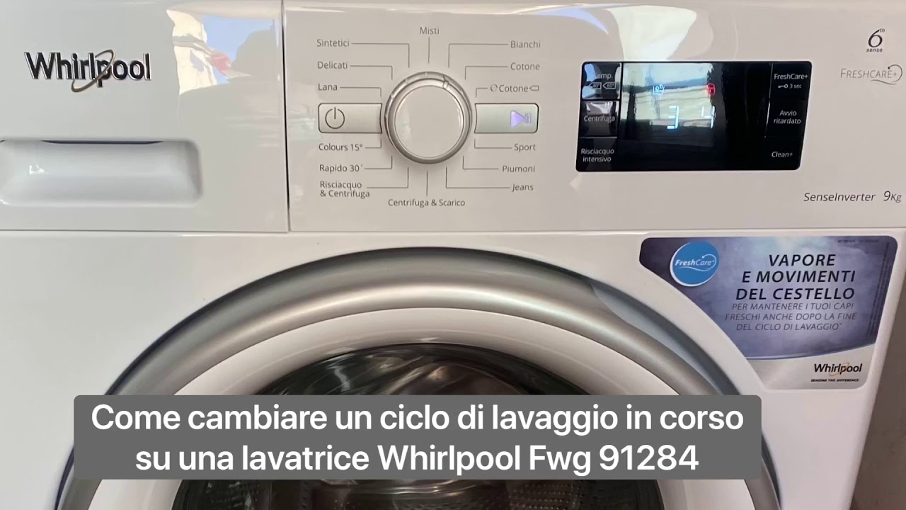 Lavatrice Whirlpool reset programma
