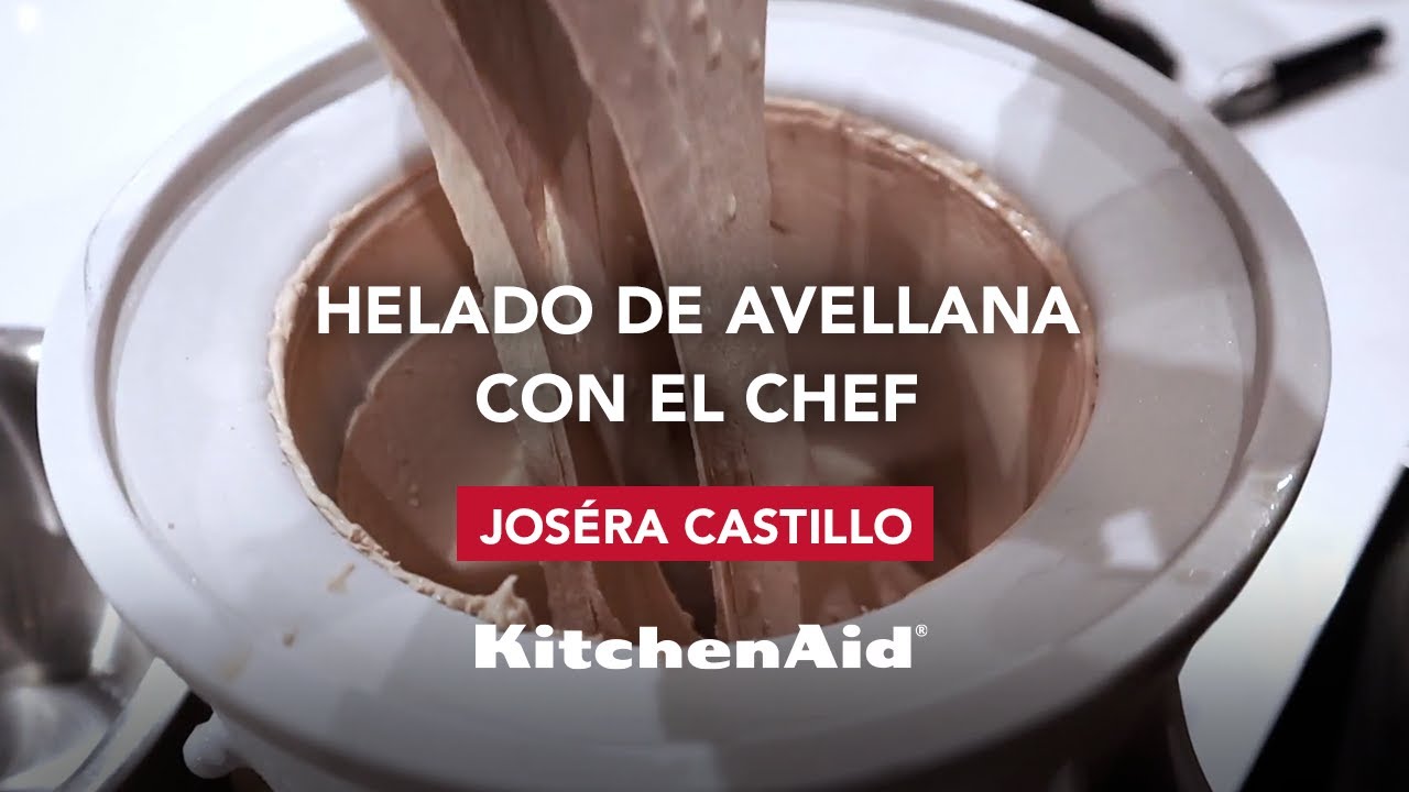 Helado de Avellana con el Chef JoséRa Castillo.