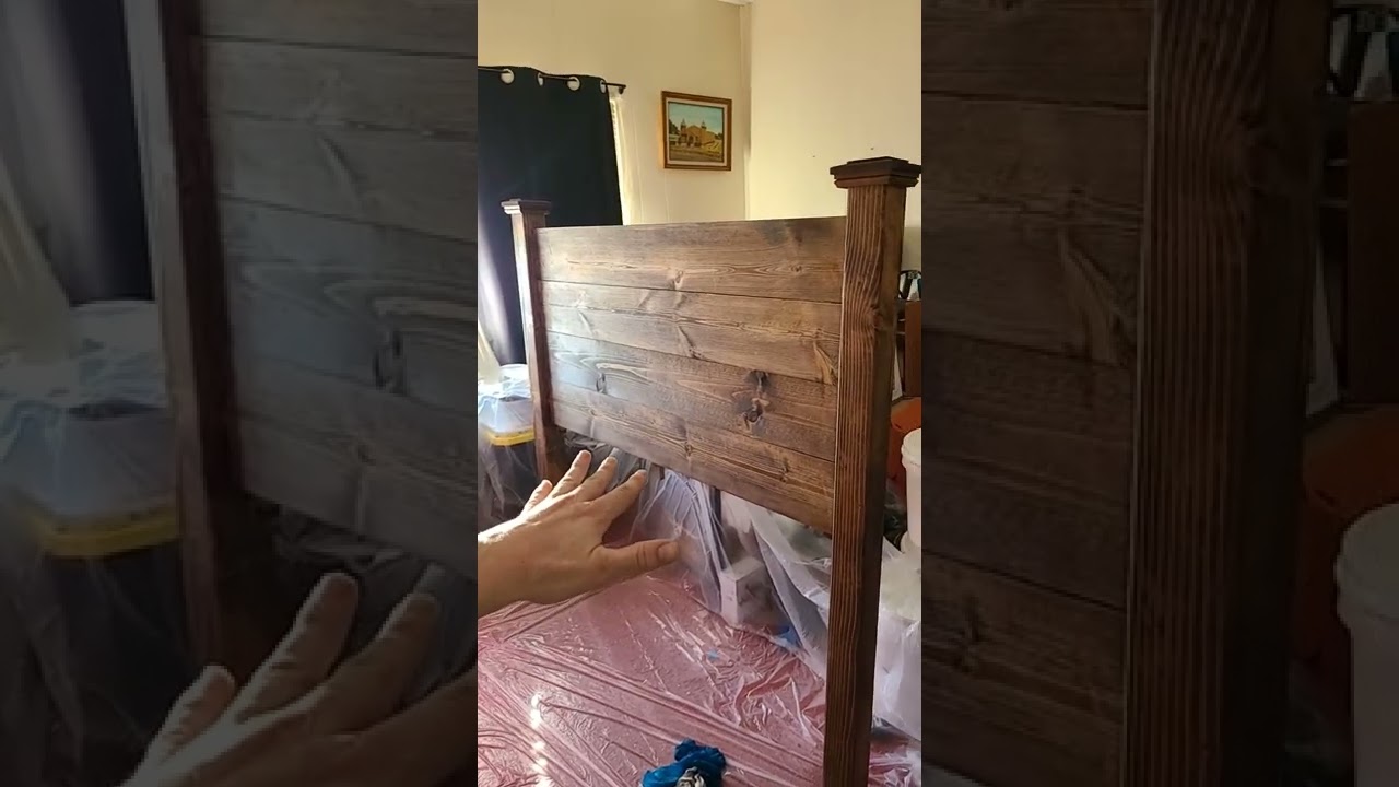 Изготовление изголовья для двуспальной кровати своими руками ко Дню святого Валентина.