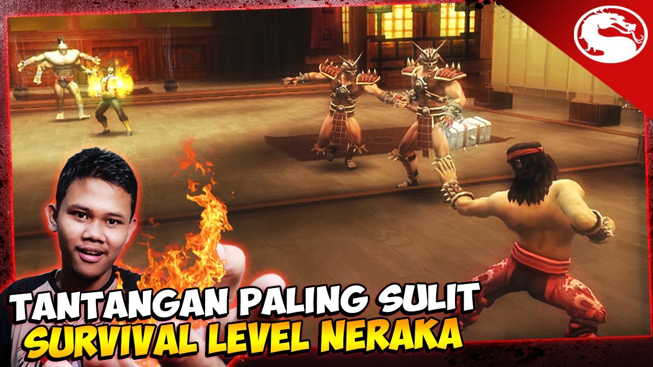 MENCOBA SUVIVAL LEVEL PALING SULIT SURVIVAL HELL !! - MORTAL KOMBAT SHAOLIN MONKS