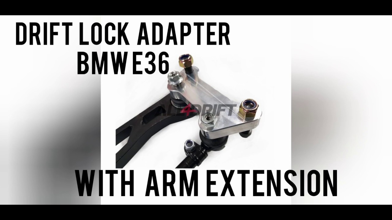 Lock (angle) adapter with  extension arms BMW E36 - install