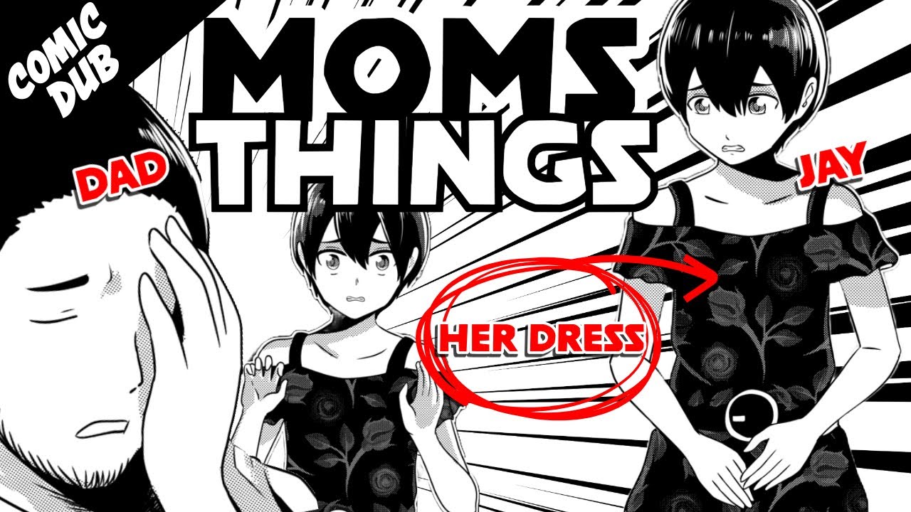 Папа застал меня в маминых вещах! | Manga Dub #трансгендер