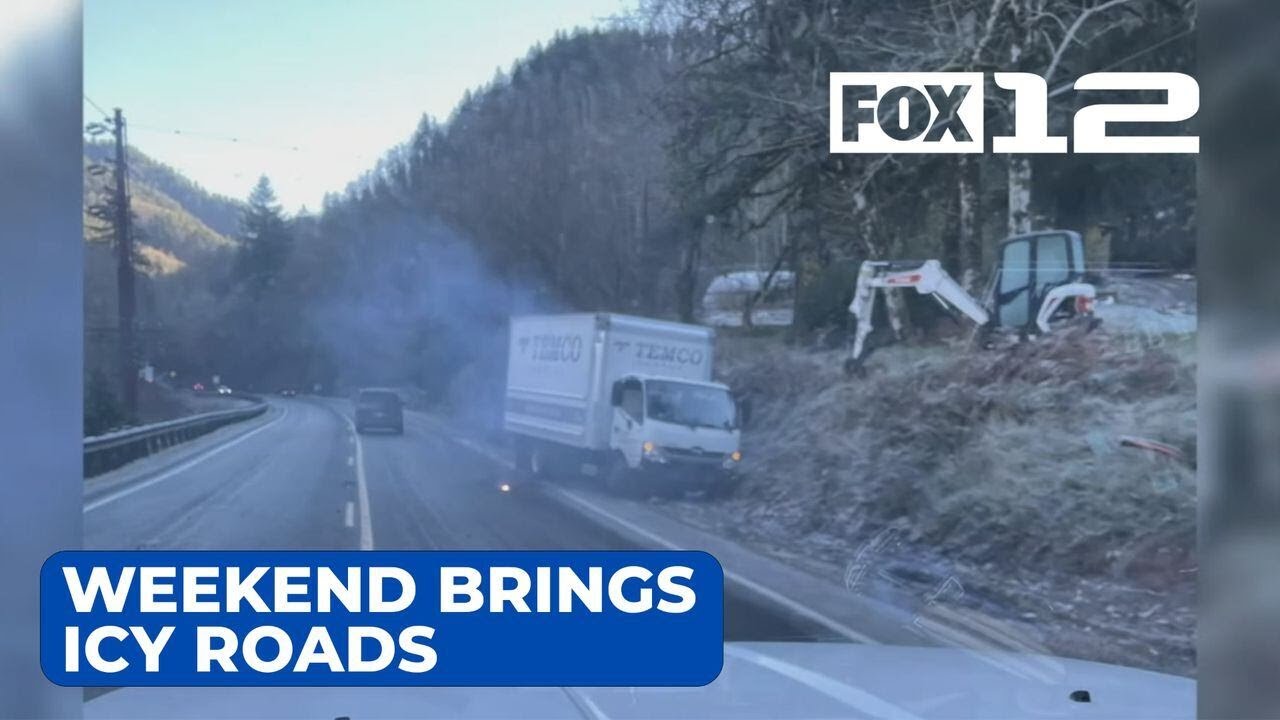 Portland area sees icy roads this weekend, ODOT reminds drivers to watch conditions, be careful