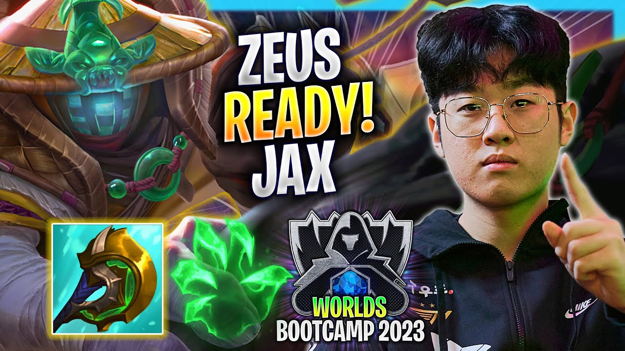 ZEUS IS READY TO PLAY JAX! - T1 Zeus Plays Jax TOP vs Poppy! | Bootcamp 2023