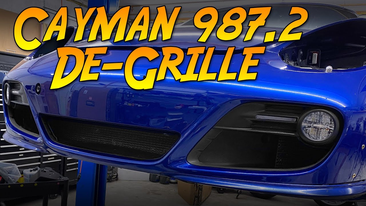 Удаление передних решеток Porsche Cayman (987.2)