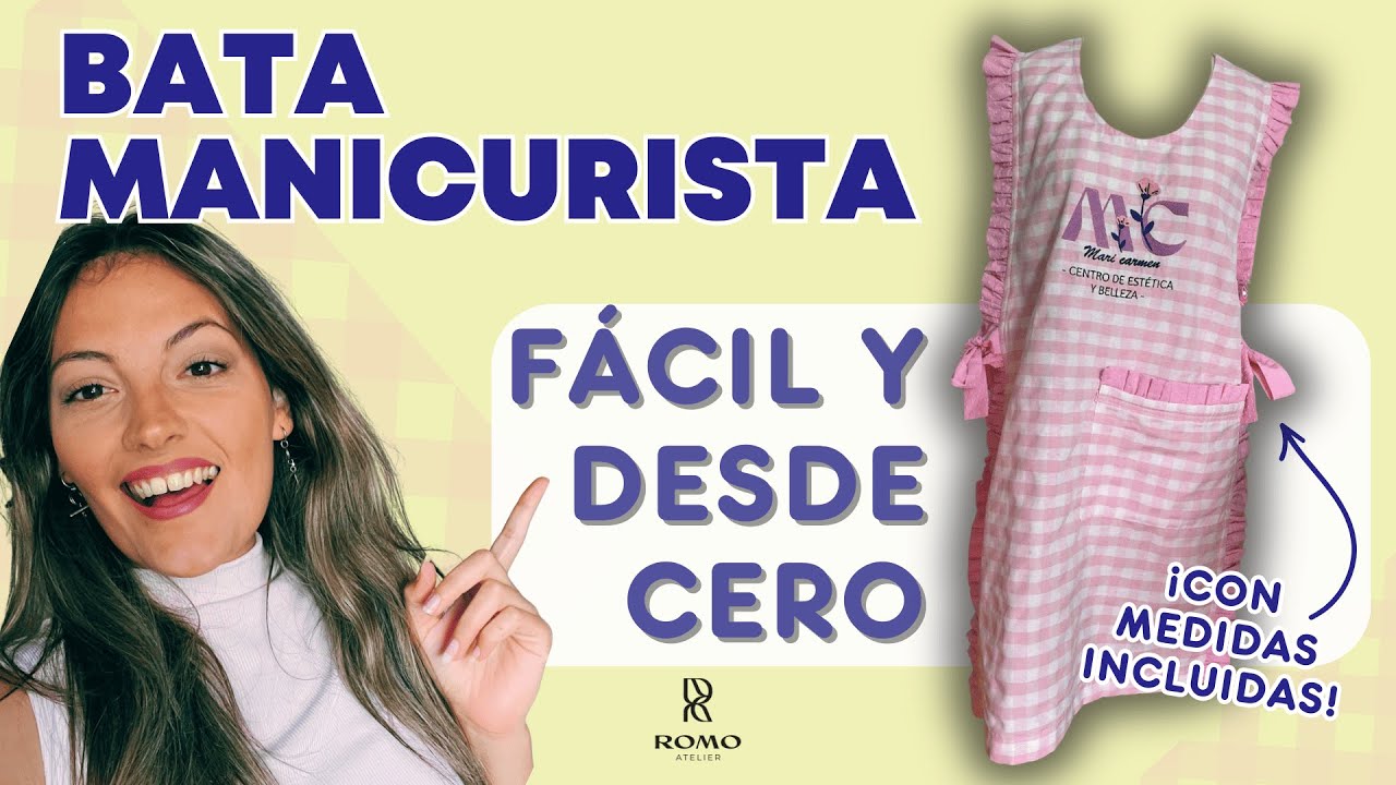 Cómo Hacer el Delantal de Trabajo MÁS VIRAL (Patrón + Medidas + Paso a Paso Fácil) ⭐🧵