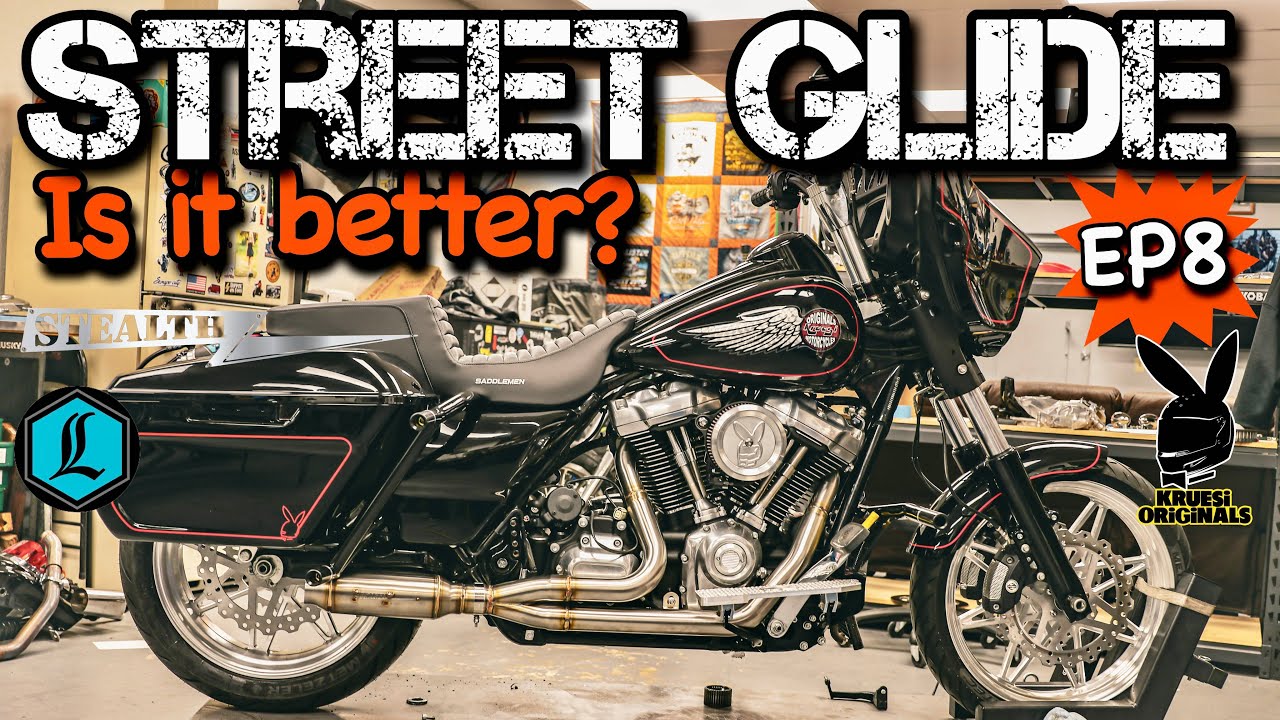 S&S intake and Stealth performance exhaust install / Kruesi originals giveaway  STREETGLIDE EP8