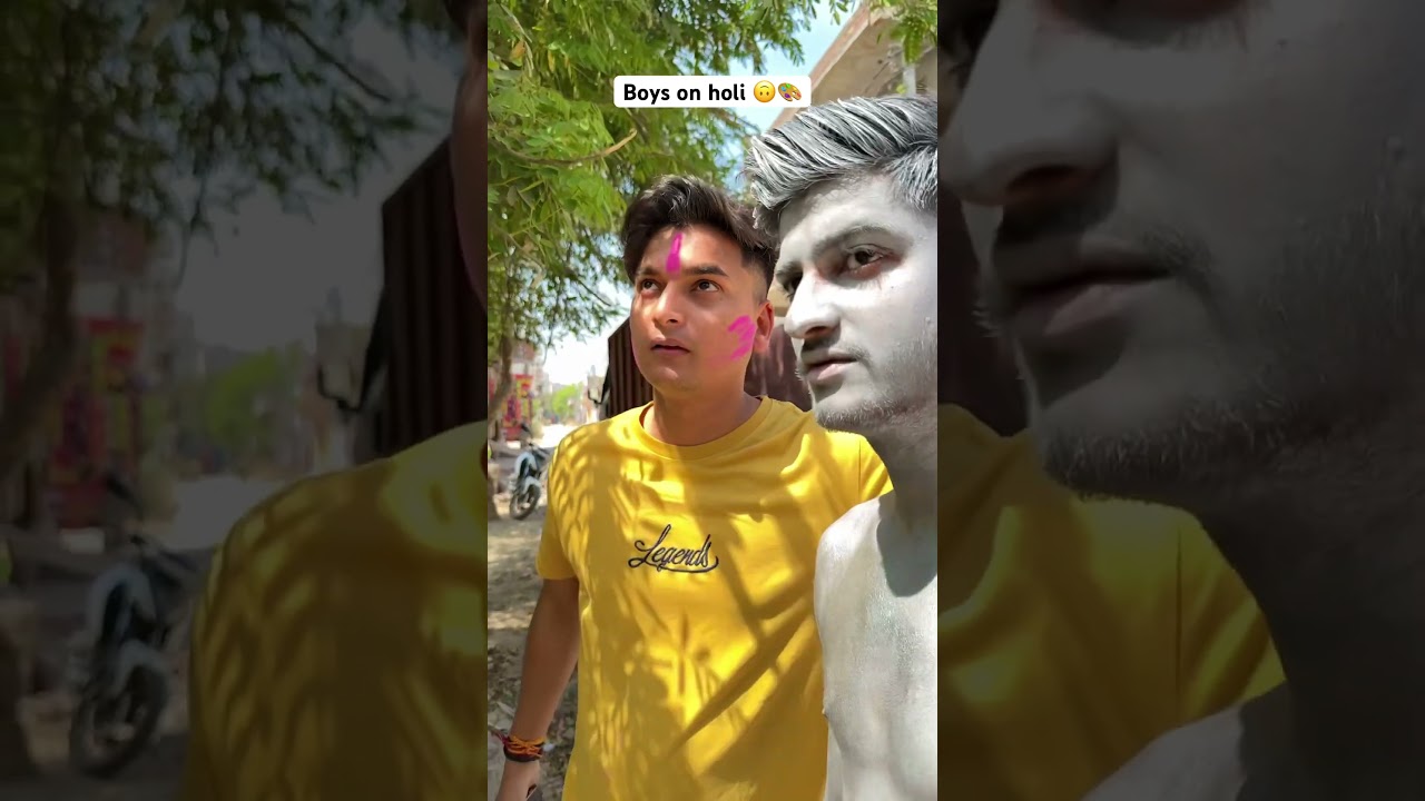 Boys on holi 🙃 | The most viral comedy 😂 happy holi #ytshorts #shorts