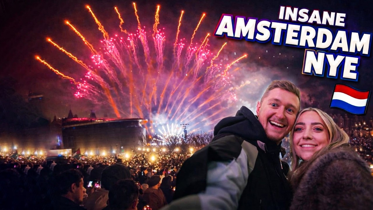 Безумный фейерверк в Амстердаме на Новый год! 🧨🎆