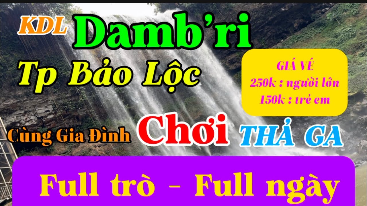 Ghé thăm KDL thác Damb’ri tưởng đâu lạc vào rừng nhiệt đới…360m đường rừng mà đi cứ tưởng 3,6km 🤪😄🥴