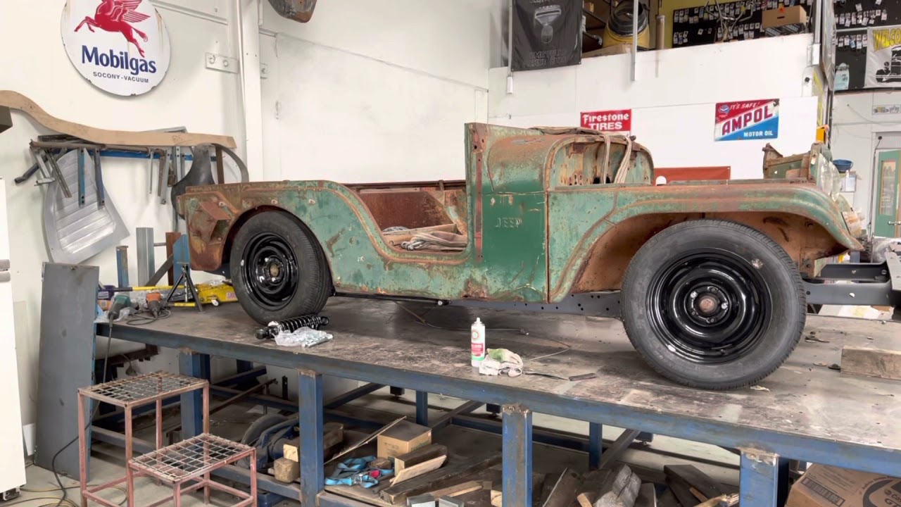 1955 Jeep hot rod body mock up
