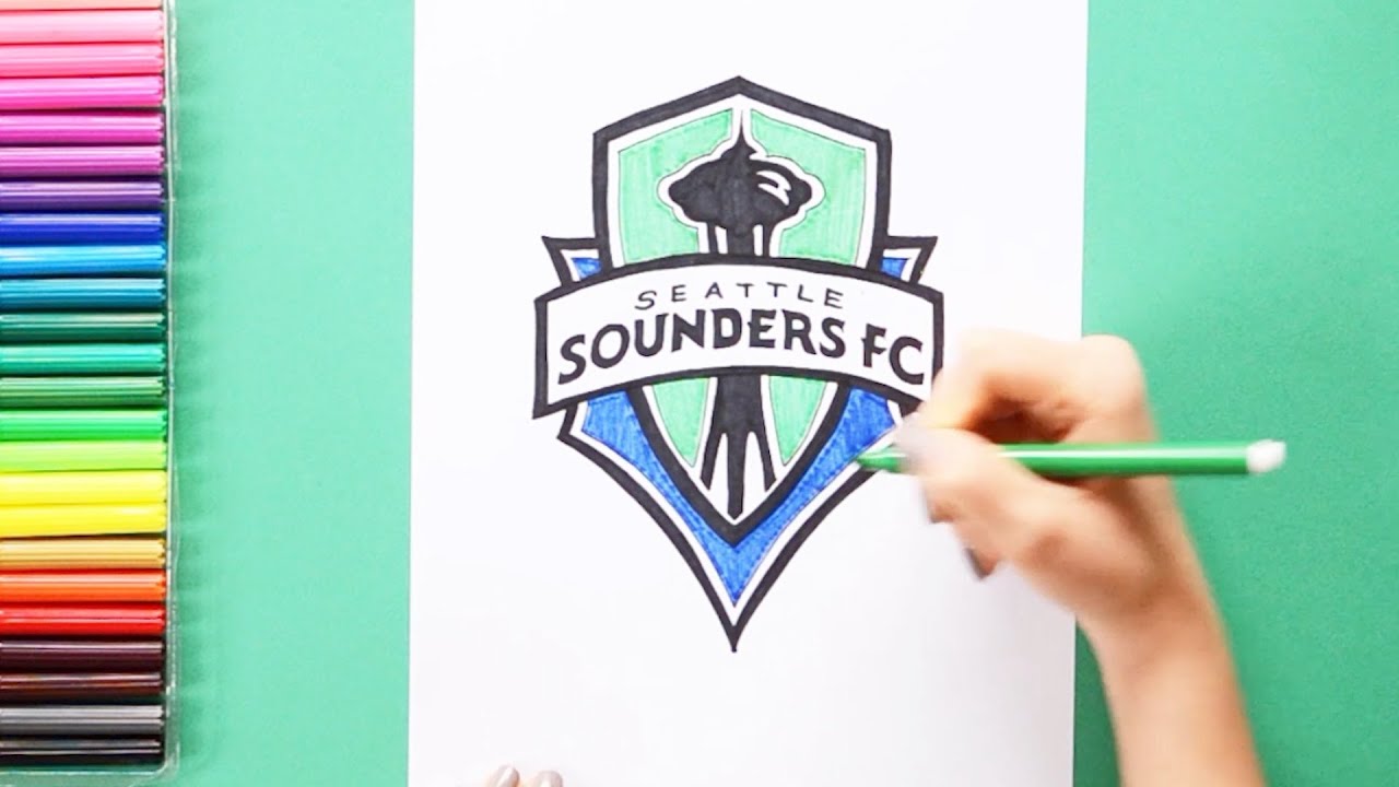 How to draw the Seattle Sounders FC Logo (MLS Team)