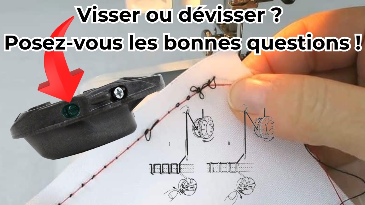 Mauvaise tension de la machine à coudre? Posez-vous les bonnes questions avant de la dérégler !