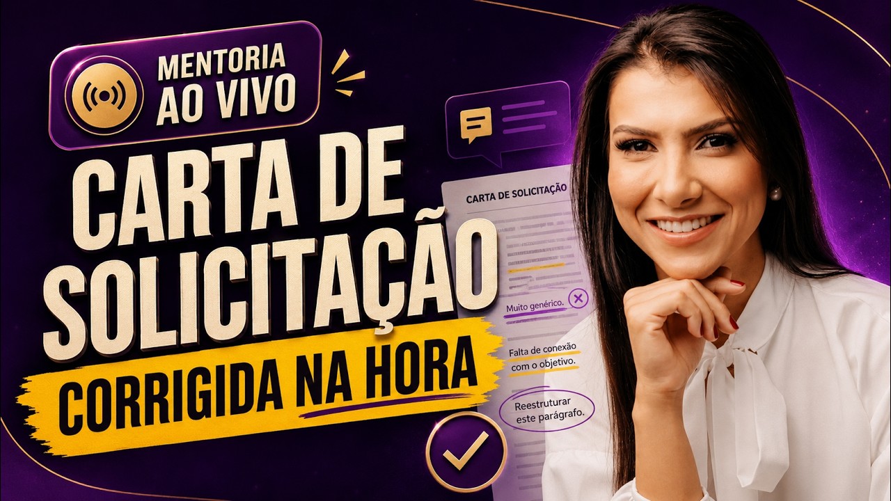 Mentoria AO VIVO: CARTA DE SOLICITAÇÃO corrigida na hora! | Redação PAS/UEM.