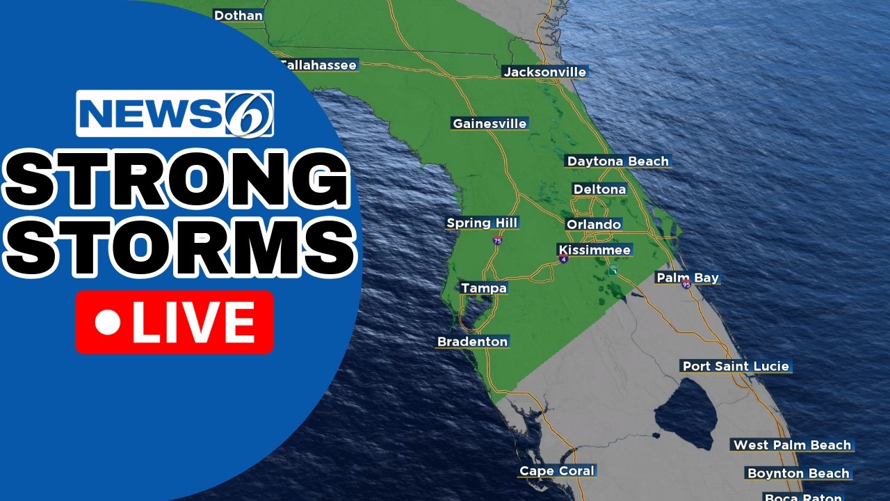 🔴NEWS 6 WEATHER LIVE AT 9:30 | Strong Storms, Wildfire Threat Develop In Florida (Sunday)