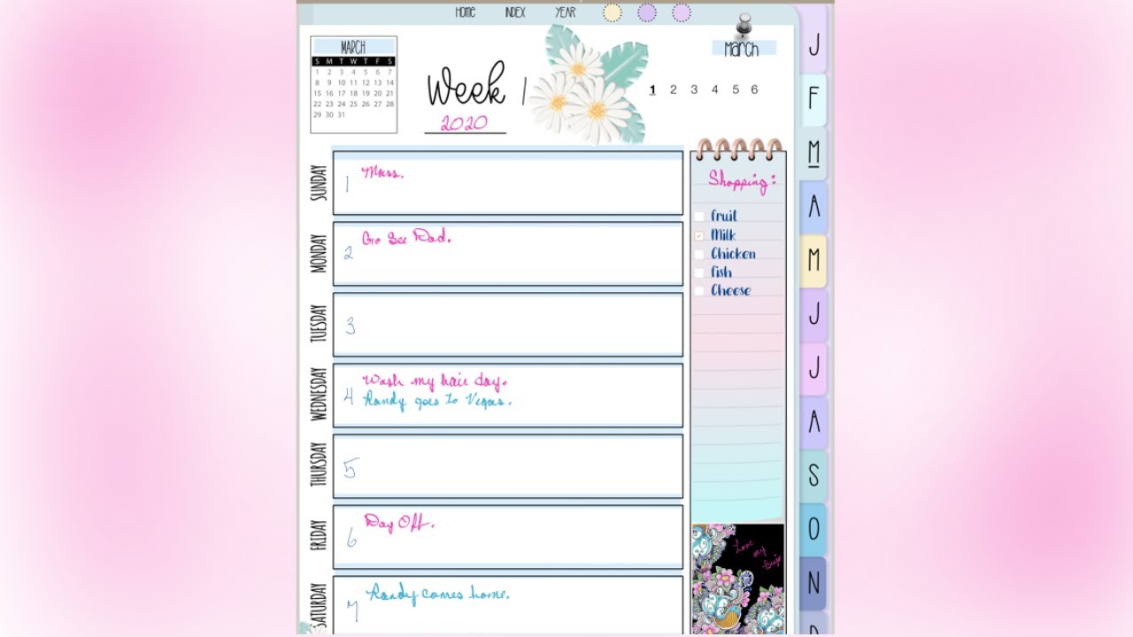 Simple but beautiful in Noteshelf.