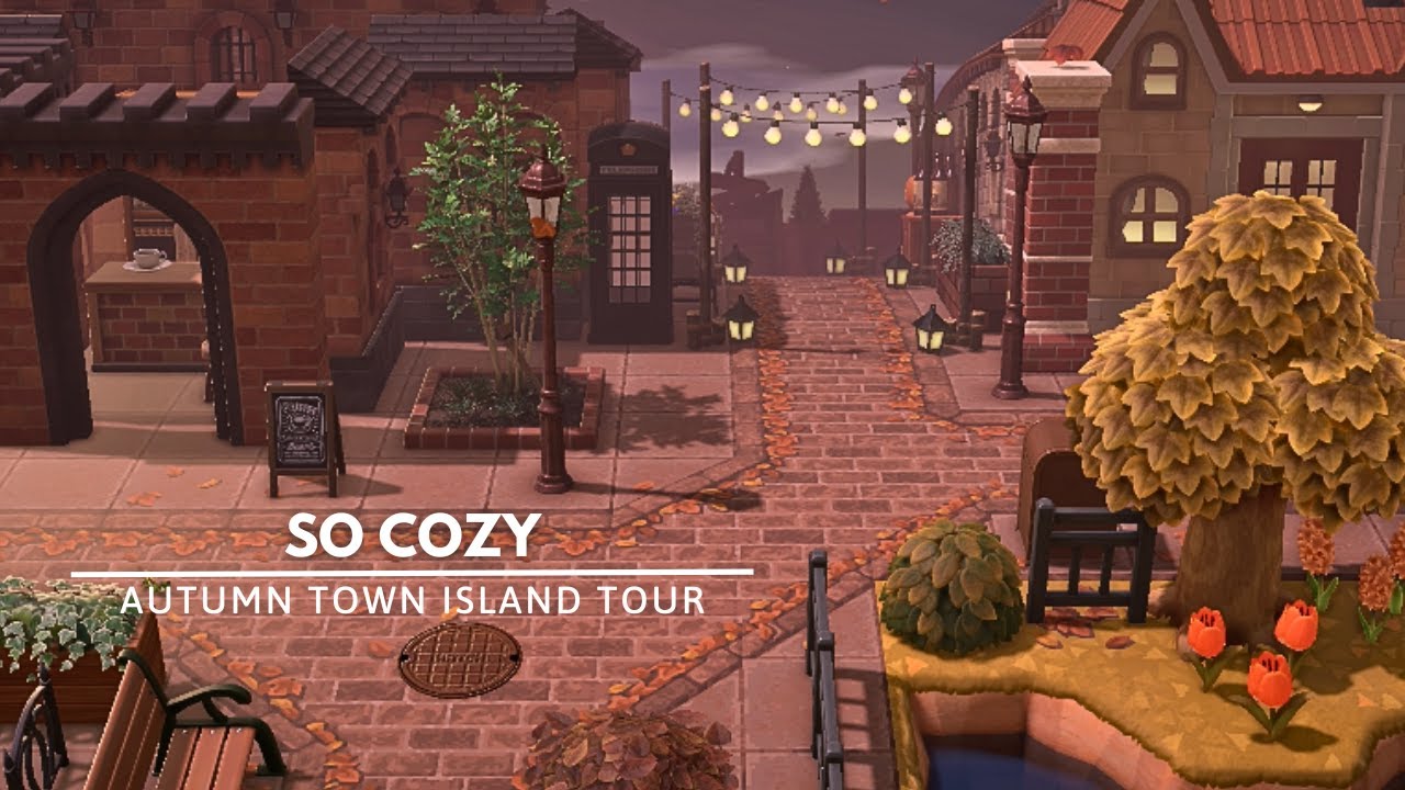 This Cozy Autumn Town Cured Me | Animal Crossing New Horizons Island Tour