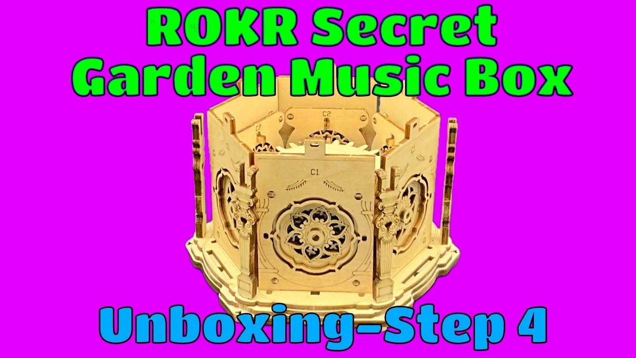 Сборка механической музыкальной шкатулки ROKR Secret Garden: распаковка &mdash; шаг 4