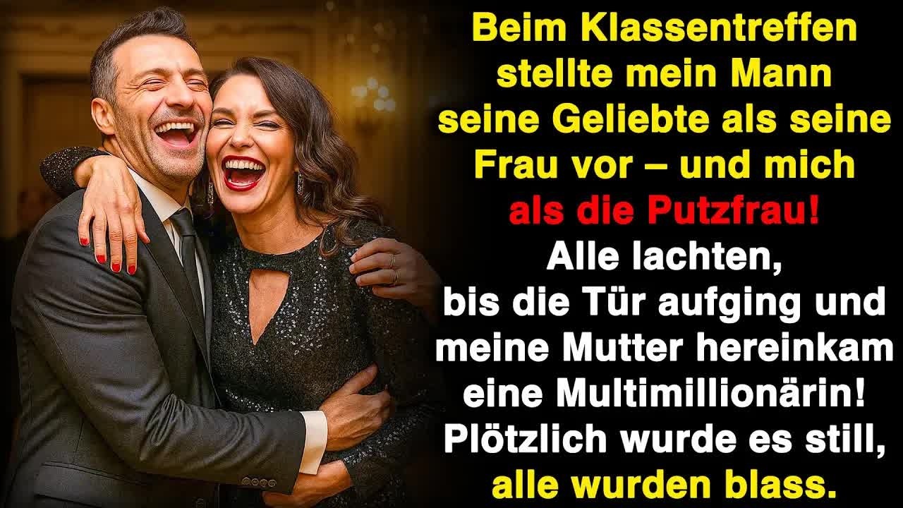 Bei der Feier stellte mich mein Mann als Putzfrau vor – bis meine Mutter kam