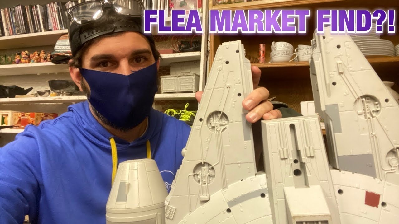 Toy Hunting Flea Markets and Thrift Store Finds! Star Wars Legacy Millennium Falcon!