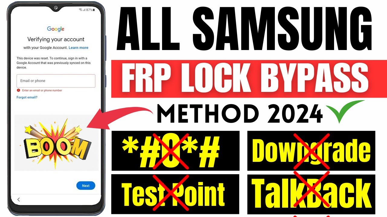 SAMSUNG FRP BYPASS 2024 Enable ADB Failed Fix | Android 14/13/12 One Click, FREE TOOL