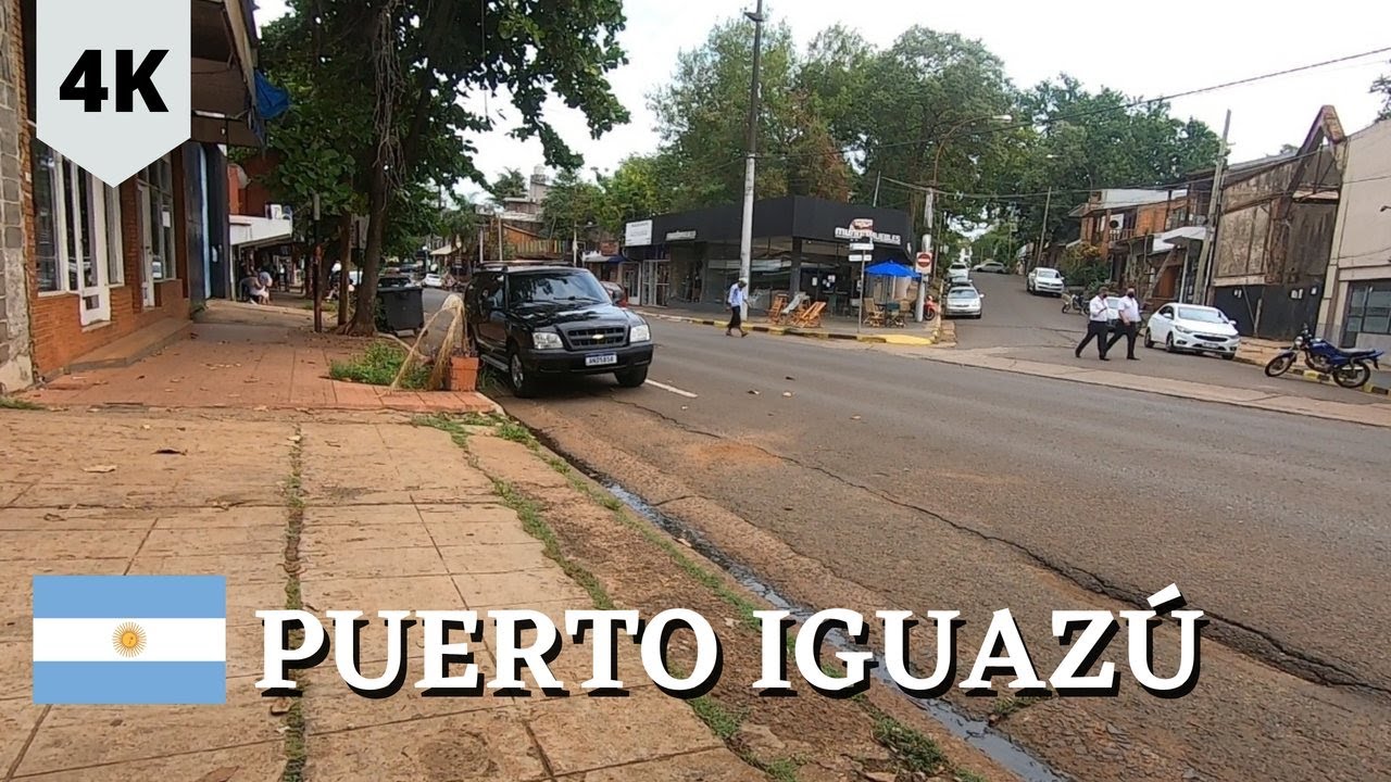 🇦🇷 [4K] WALKING IN PUERTO IGUAZU CITY - ARGENTINA.