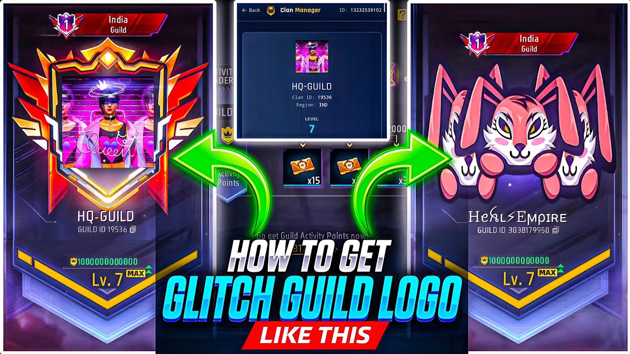 How To Get Glitch Guild Logo in Free Fire 🤯 | New Trick 2026 🔥