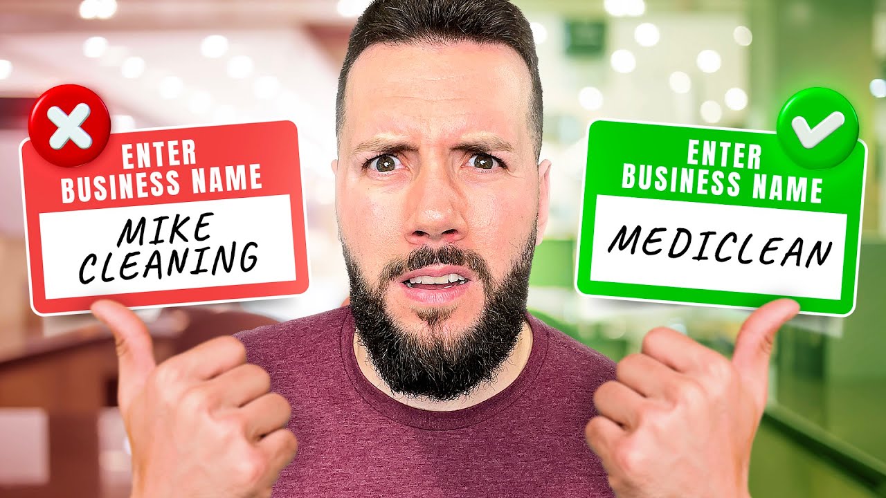 How To Pick The PERFECT Name For Your Cleaning Business