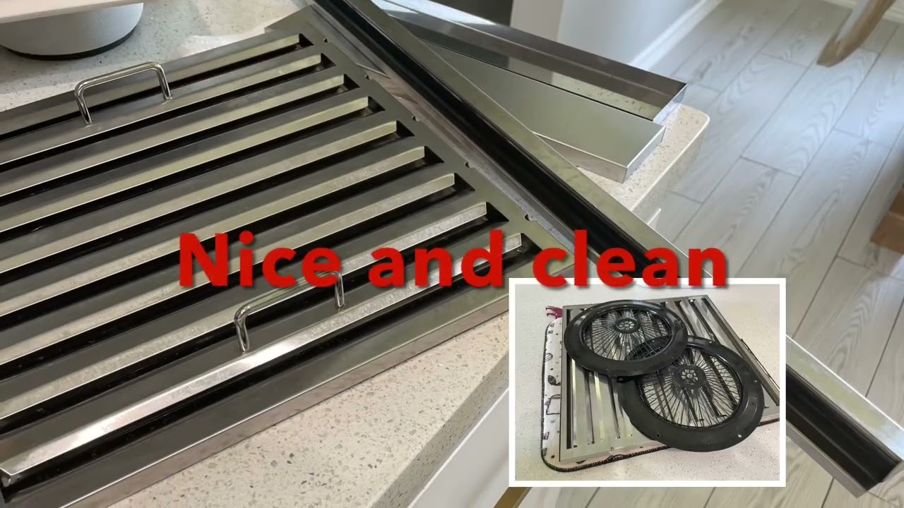 How to take off the vents from the NXR range hood and how to clean them.
