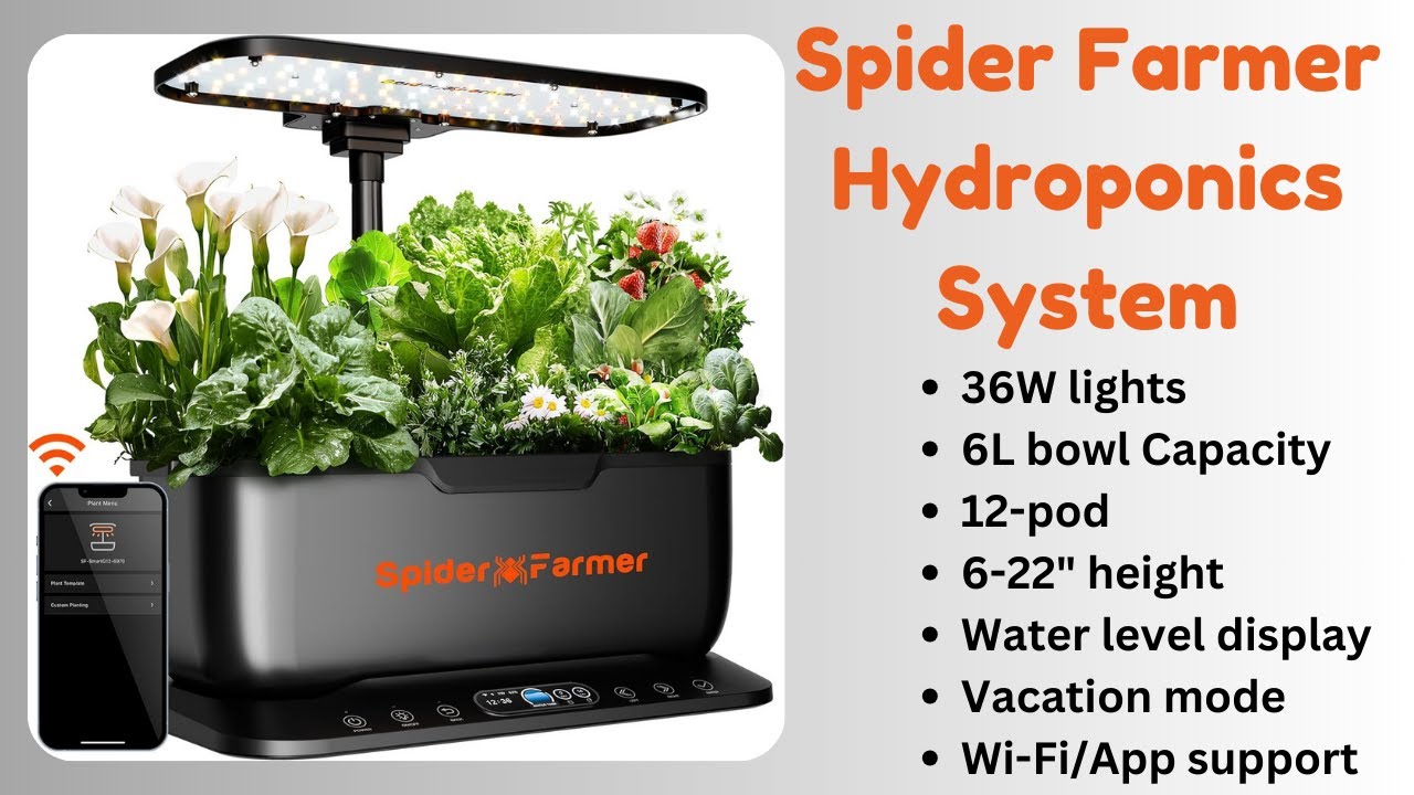 [2024] Spider Farmer Hydroponics Growing System - Unboxing & Review - New & Upgraded, APP & Wi-Fi