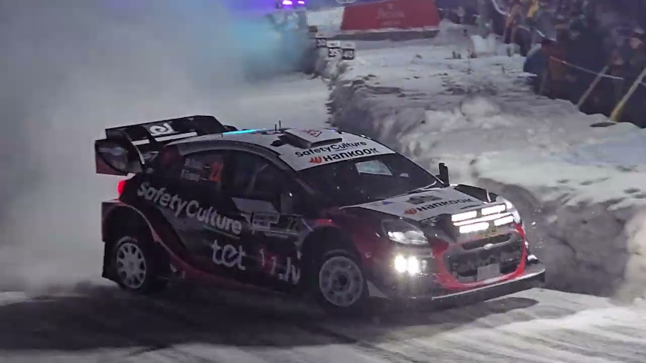 Rallye wrc de Suede 2026  -  la spéciale ES 1  Umea