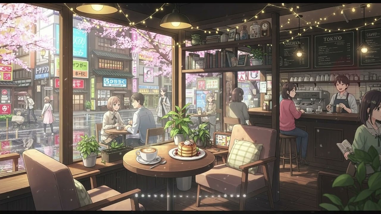 Cafe Lofi Beats for a Calm Mood ( 1 hour )