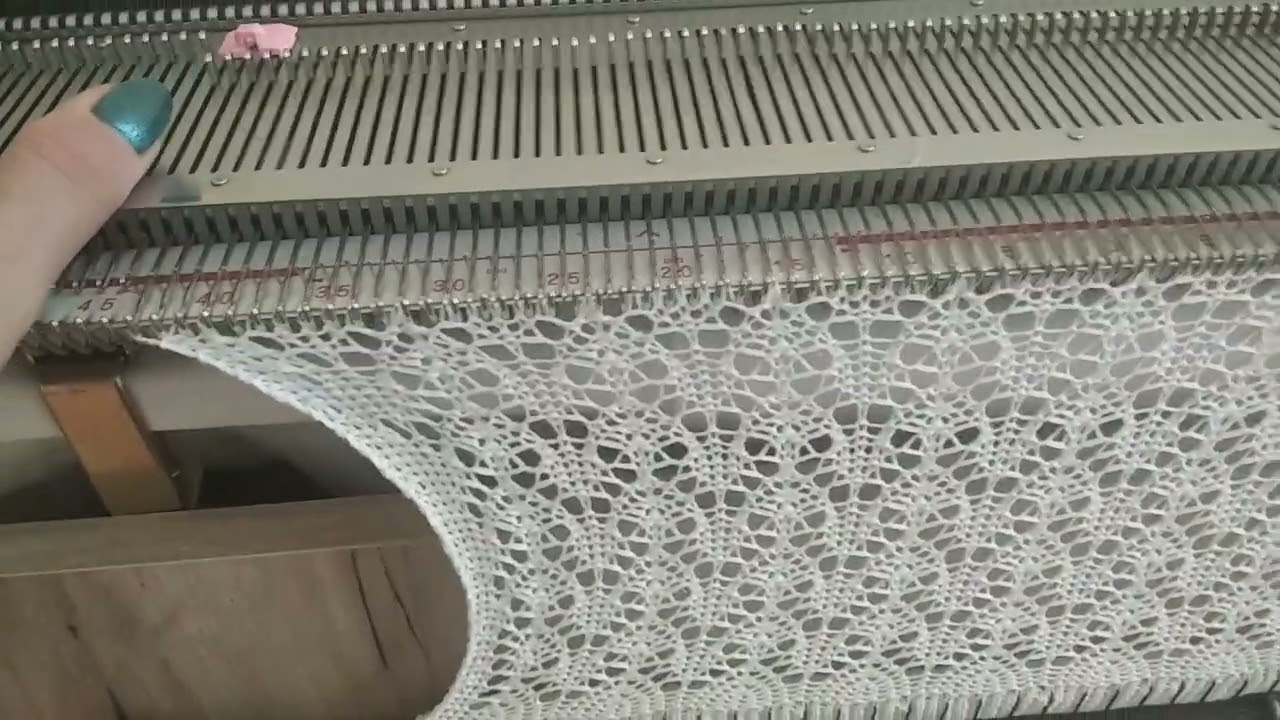 Ажурное платье 👗 на вязальной машинке это🤦