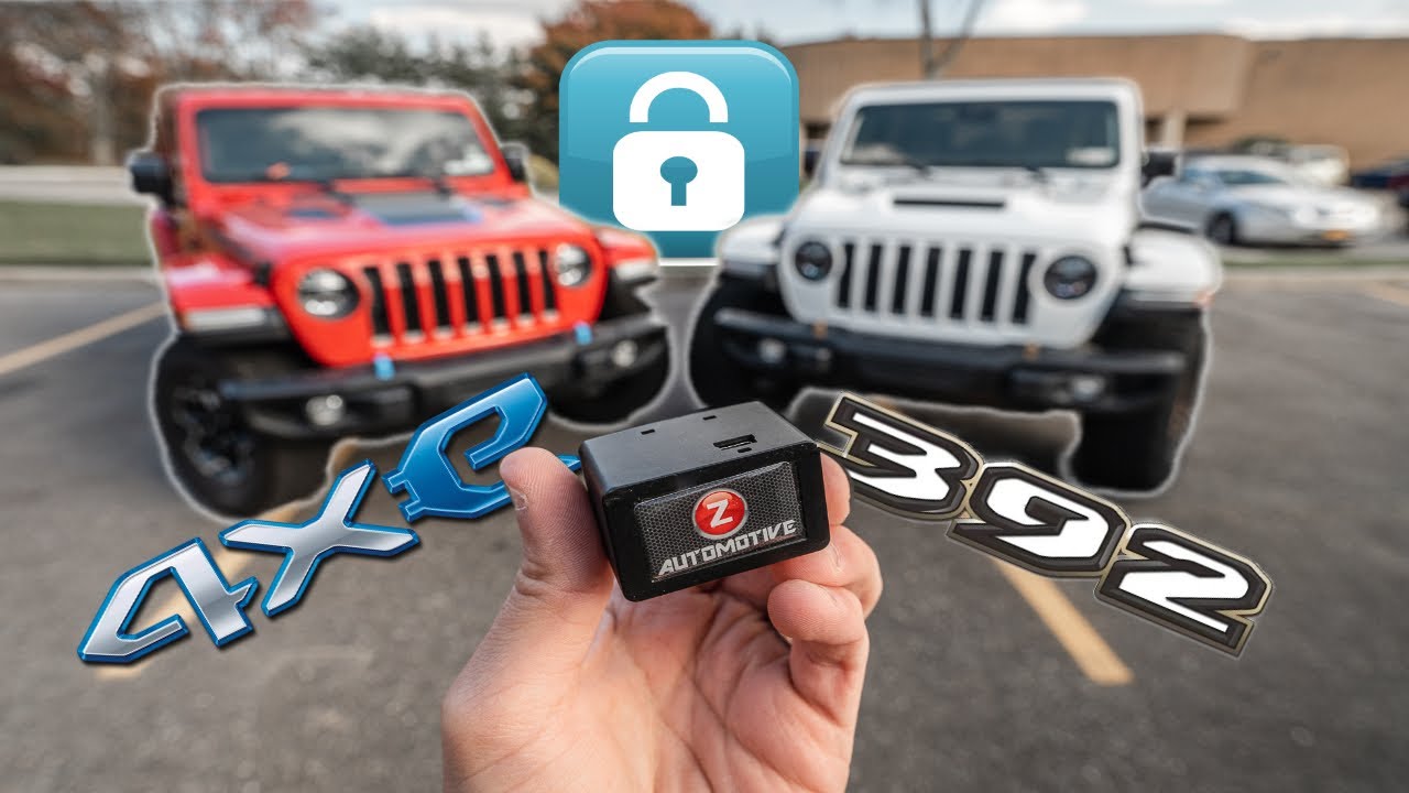 Stop Jeep JL Auto Theft - Wrangler 4XE vs 392 - zAutomotive PIN LOCK